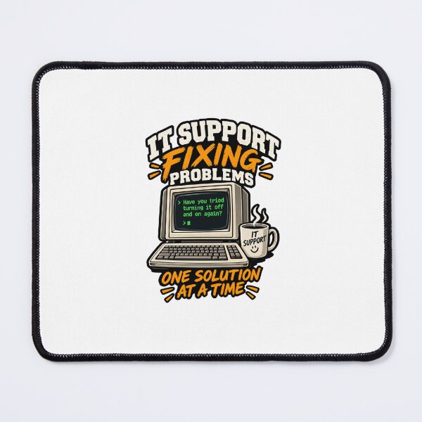 Item preview, IT Support Fixing Problems – Tech Humor designed and sold by TBillMAG — Retro Tech & IT Humor.