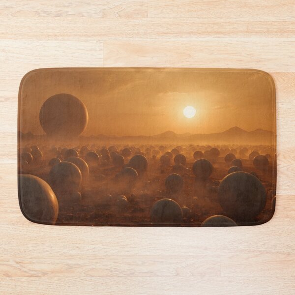 Item preview, Massive Stone Spheres Across Golden Alien Desert designed and sold by monkeybusiness.pt.