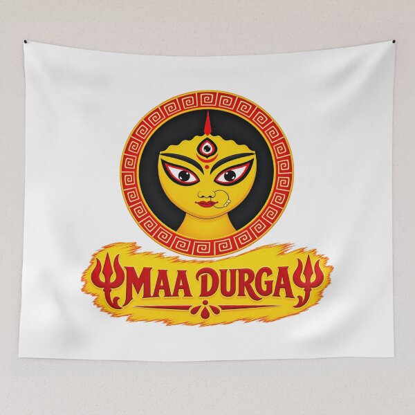 Artikelvorschau, Maa Durga – Göttliche Göttin Durga Bengalische Hindu-Kunst entworfen und verkauft von GraphicoGear.