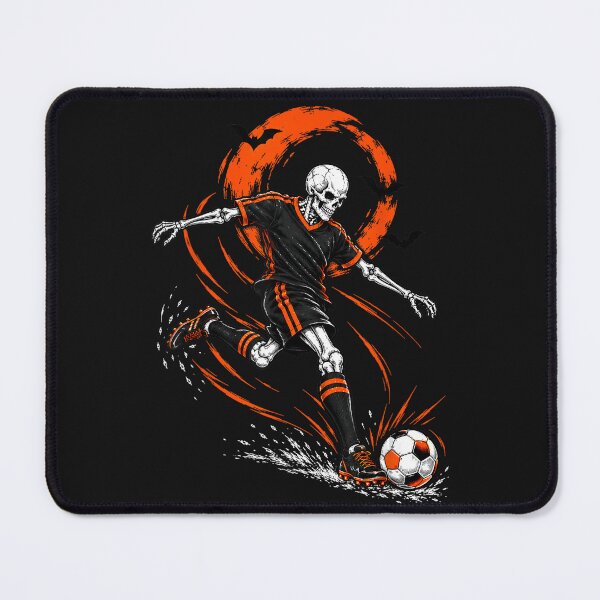 Item preview, Halloween Skeleton Soccer Player Spooky Football designed and sold by smithdosRO.