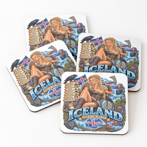 Item preview, Iceland Land of Fire and Ice – Vikings & Nature designed and sold by Wandervogel123.