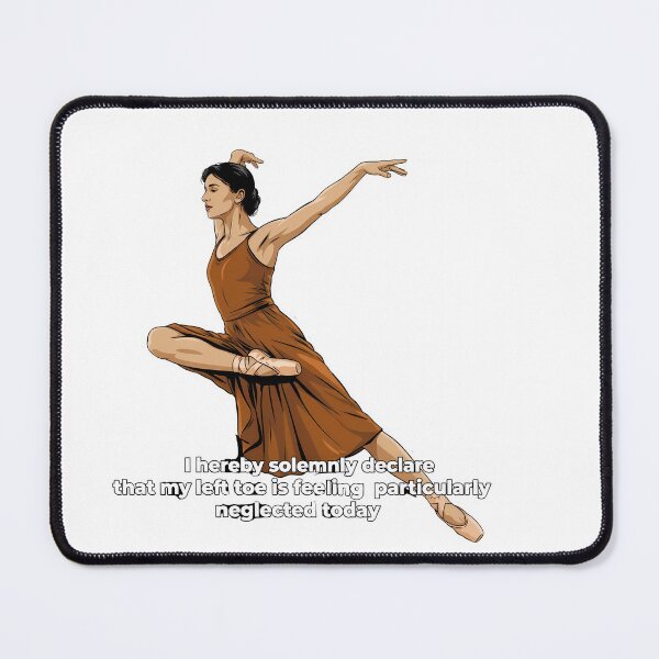 Item preview, Dramatic Ballet Pose with Theatrical Text designed and sold by NiftyWrx.