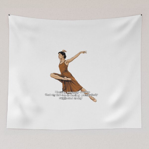 Item preview, Dramatic Ballet Pose with Theatrical Text designed and sold by NiftyWrx.