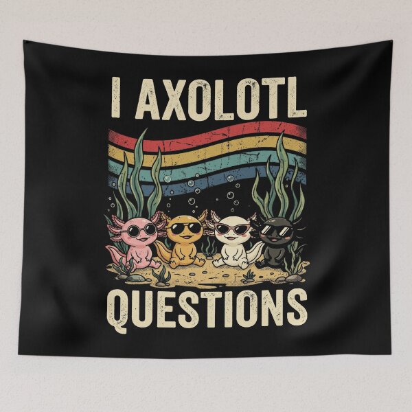 Item preview, I Axolotl Questions Pet Owner Amphibian Lover Curious Person designed and sold by FolkGraphics.
