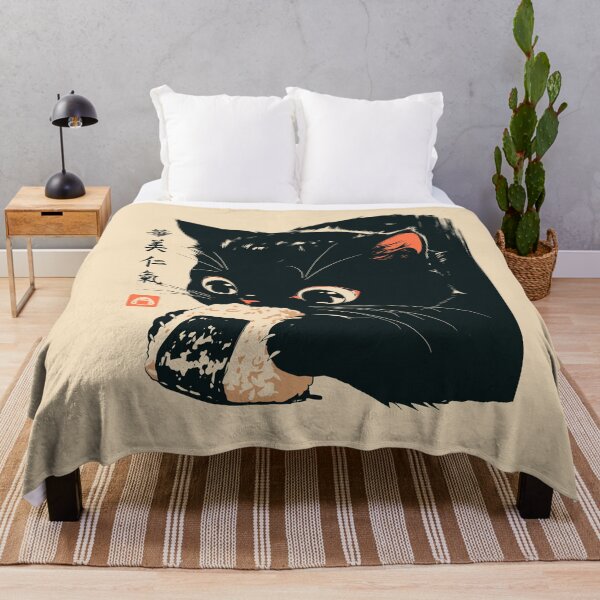 Item preview, Black Cat Snacks Onigiri Japanese Vintage designed and sold by mustbewhy.
