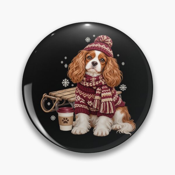 Item preview, Cute Cavalier King Charles Spaniel Winter Ski Lodge Dog Mom designed and sold by Cute & Sassy Custom Gifting Boutiques.
