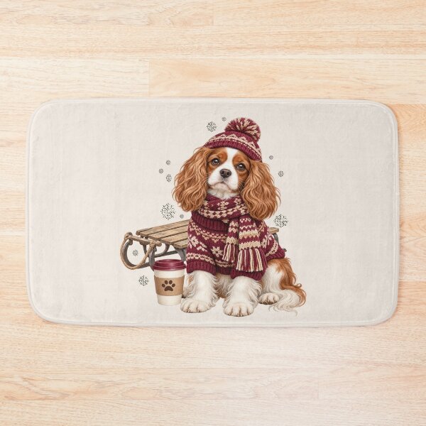 Item preview, Cute Cavalier King Charles Spaniel Winter Ski Lodge Dog Mom designed and sold by Cute & Sassy Custom Gifting Boutiques.