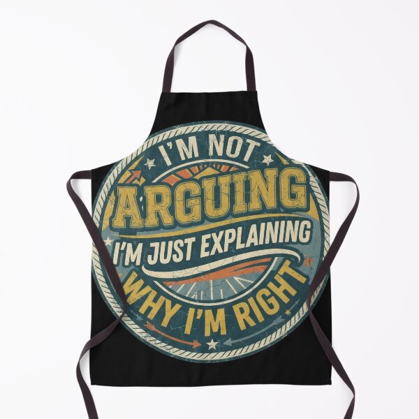 Item preview, I'm Not Arguing I'm Just Explaining Why I'm Right – Funny Sarcastic Retro Quote designed and sold by Flowing Colurs.