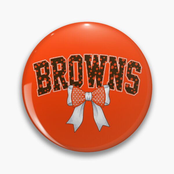 Item preview, Browns Floral Coquette Bow Cleveland Football Spirit designed and sold by RockTheFeal.