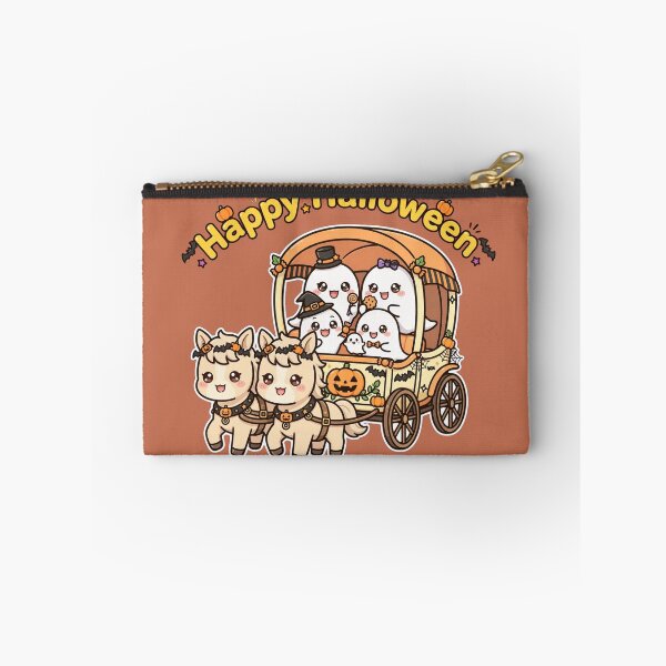 Item preview, Cute Kawaii Ghost Family Horse Carriage Halloween Ride  designed and sold by Dhiraaj.