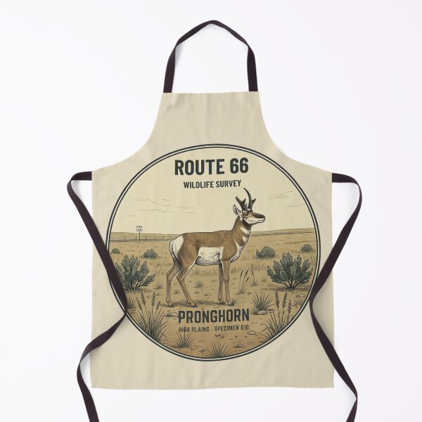 Item preview, Pronghorn Route 66 Wildlife Badge High Plains Art designed and sold by CalmCapy Co.