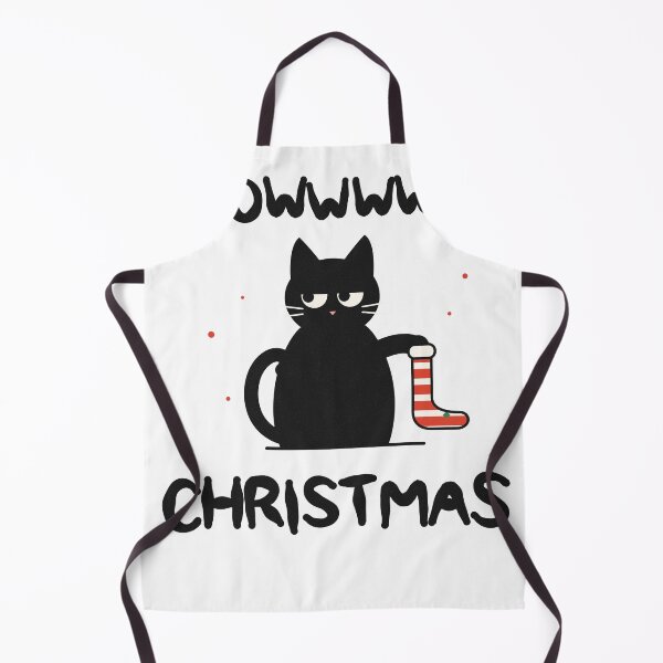 Artikelvorschau, Meowwwwry Christmas Funny Black Cat Stocking entworfen und verkauft von somebasic.