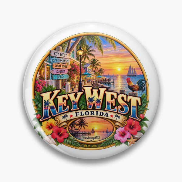 Item preview, Key West Florida – Sunset Beach & Tropical Island Life designed and sold by Wandervogel123.