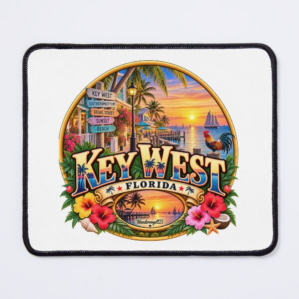 Item preview, Key West Florida – Sunset Beach & Tropical Island Life designed and sold by Wandervogel123.
