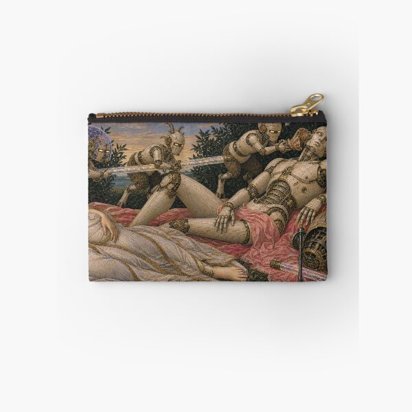 Item preview, Venus and Mars AI Love Story Cyber Renaissance Art Print designed and sold by DMarquiseArt.
