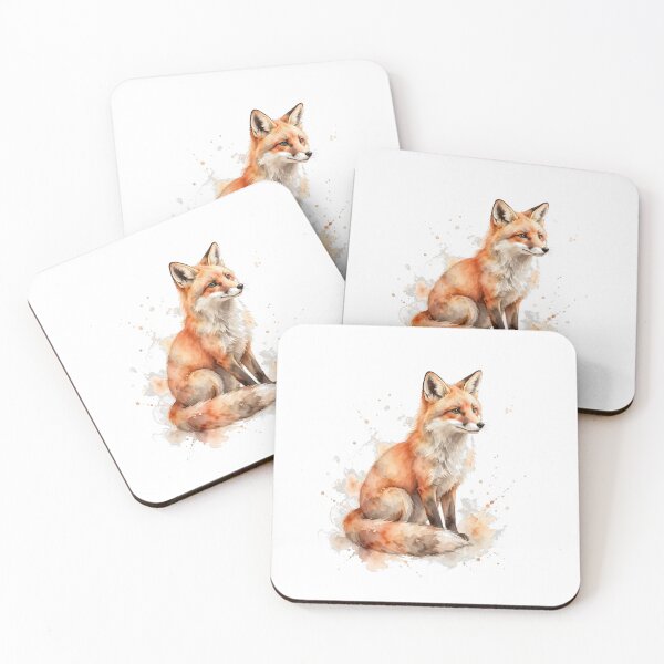 Item preview, Watercolor Red Fox Sticker designed and sold by PRIME4YOU.