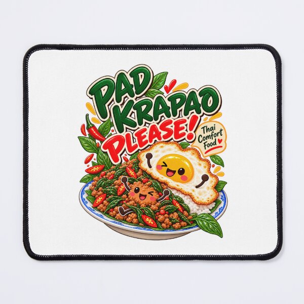 Item preview, Pad Krapao Please! Cute Thai Basil Stir Fry designed and sold by Pali's shop.