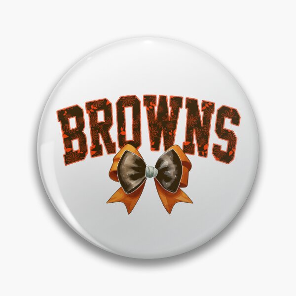 Item preview, Browns Floral Coquette Bow Cleveland Football Team designed and sold by Floral Vintage.