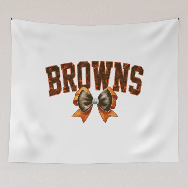 Artikelvorschau, Browns Floral Coquette Bow Cleveland Football Team entworfen und verkauft von Floral Vintage.