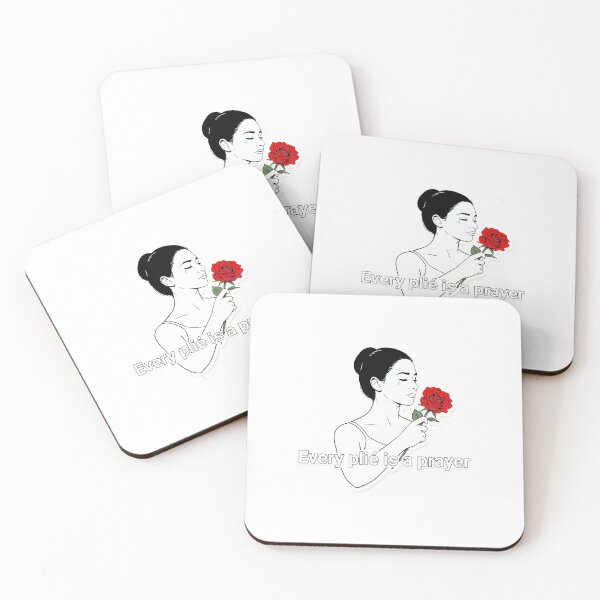 Item preview, Elegant Ballet Dancer with Red Rose designed and sold by NiftyWrx.