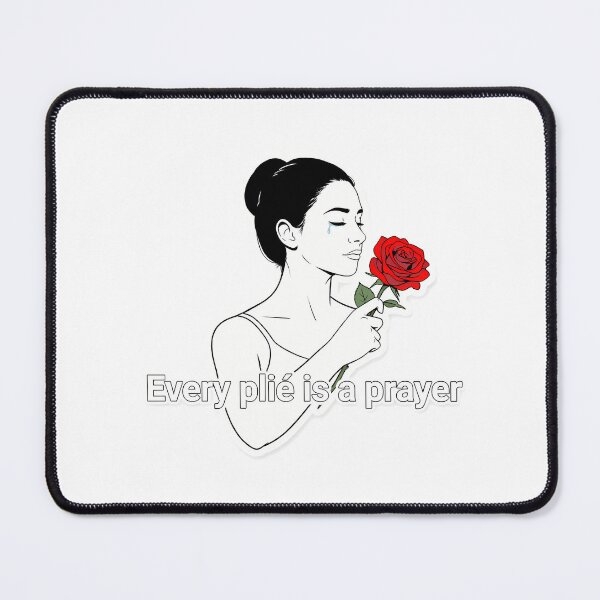 Item preview, Elegant Ballet Dancer with Red Rose designed and sold by NiftyWrx.