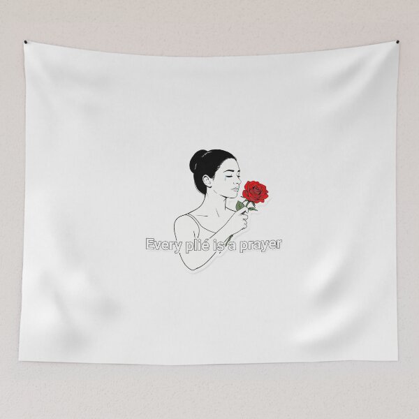 Item preview, Elegant Ballet Dancer with Red Rose designed and sold by NiftyWrx.