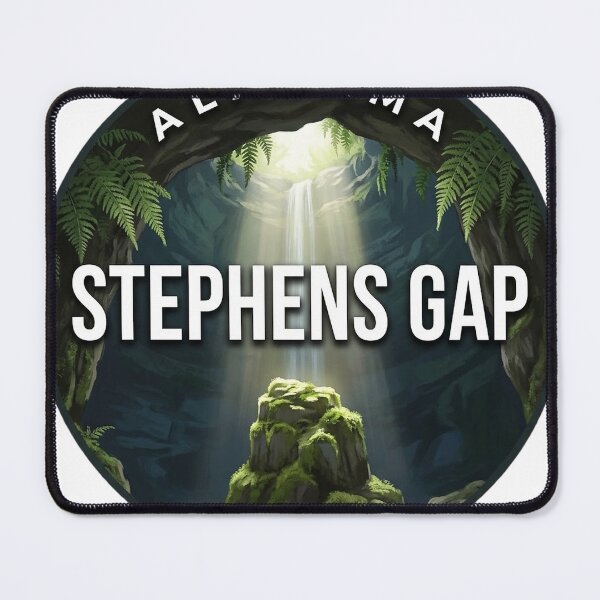 Item preview, Stephens Gap Cave Alabama Round Travel Badge Sticker designed and sold by DetourDgn.