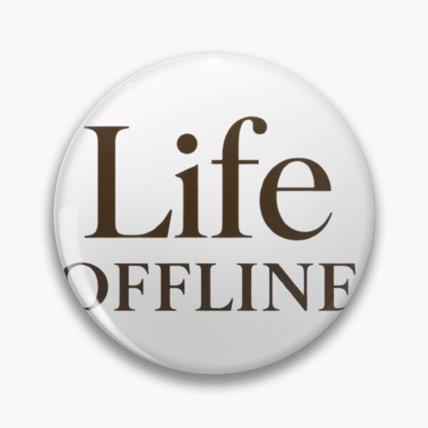 Item preview, Words ‘Life Offline’ designed and sold by sollastudio24.
