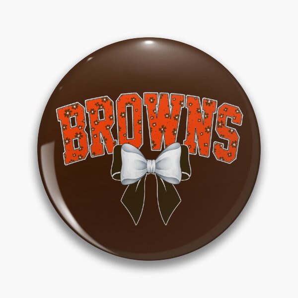 Item preview, Browns Floral Coquette Bow Cleveland Football Spirit designed and sold by RockTheFeal.