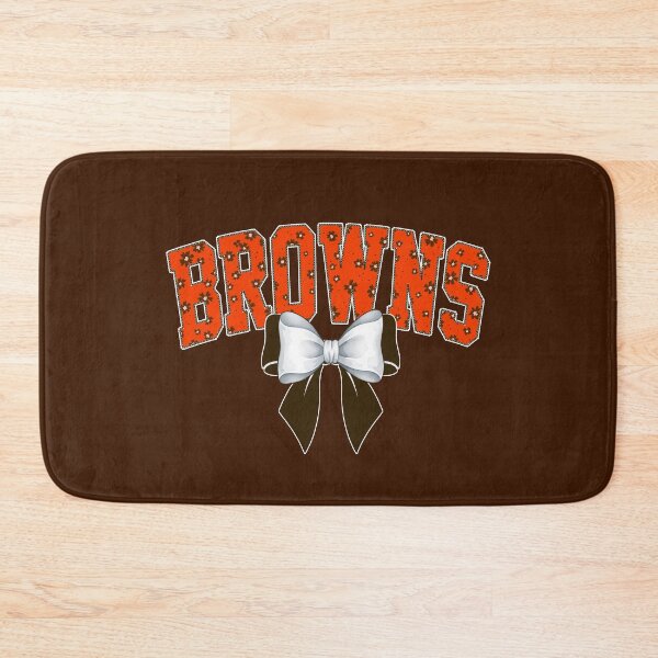 Item preview, Browns Floral Coquette Bow Cleveland Football Spirit designed and sold by RockTheFeal.