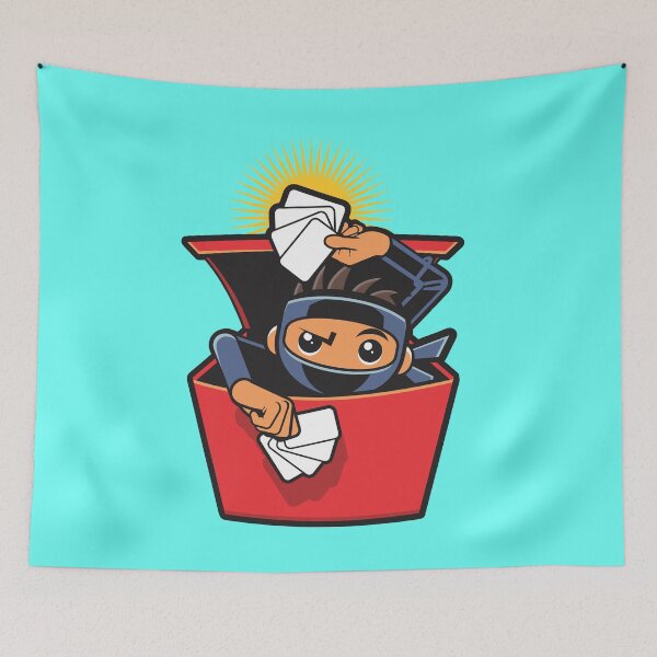 Item preview, Cute Ninja In A Box - Cartoon Comic Book Drawing  designed and sold by Vector-Artist.