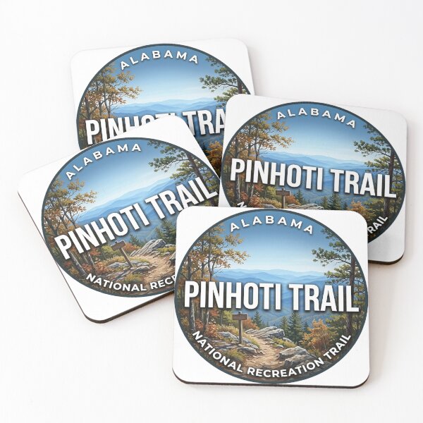Item preview, Pinhoti Trail Alabama Round Travel Badge Sticker designed and sold by DetourDgn.