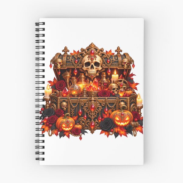 Item preview, Gilded Skull Potion Chest – Victorian Gothic Halloween designed and sold by Clothes With Smiling Animals Walt Gral.