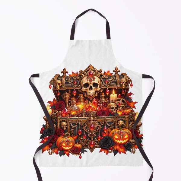 Item preview, Gilded Skull Potion Chest – Victorian Gothic Halloween designed and sold by Clothes With Smiling Animals Walt Gral.