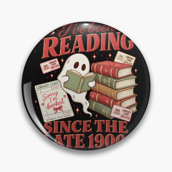 Item preview, Reading Since The Late 1900s Cute Ghost Books Reader Art designed and sold by CarlaKaise.