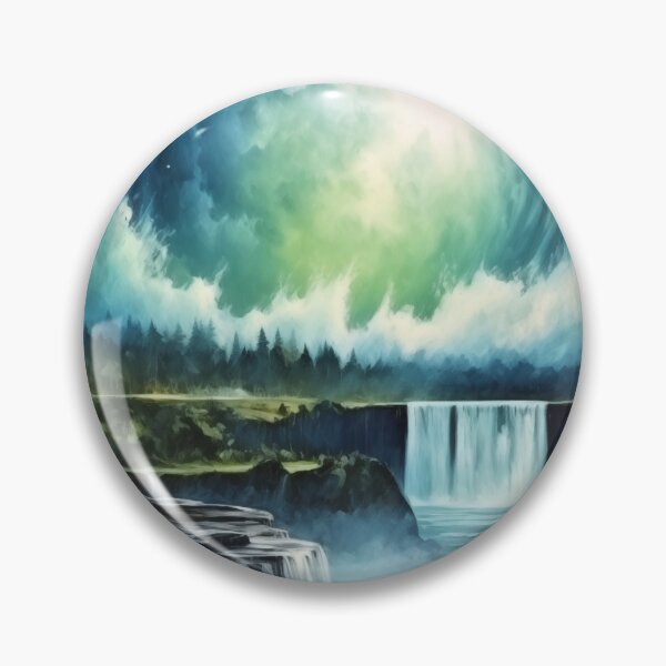 Item preview, Niagara Falls Starry Night Fantasy Travel Poster designed and sold by Anuchartl.