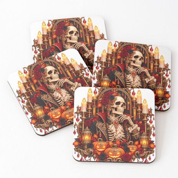 Item preview, Gilded Skeleton Portrait – Gothic Halloween designed and sold by Clothes With Smiling Animals Walt Gral.