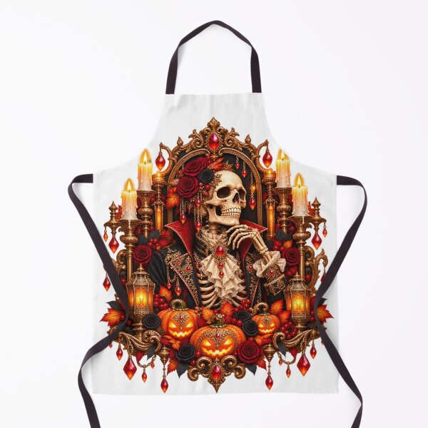 Item preview, Gilded Skeleton Portrait – Gothic Halloween designed and sold by Clothes With Smiling Animals Walt Gral.