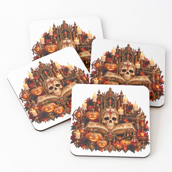 Item preview, Gilded Skull Book Altar – Victorian Gothic Halloween designed and sold by Clothes With Smiling Animals Walt Gral.