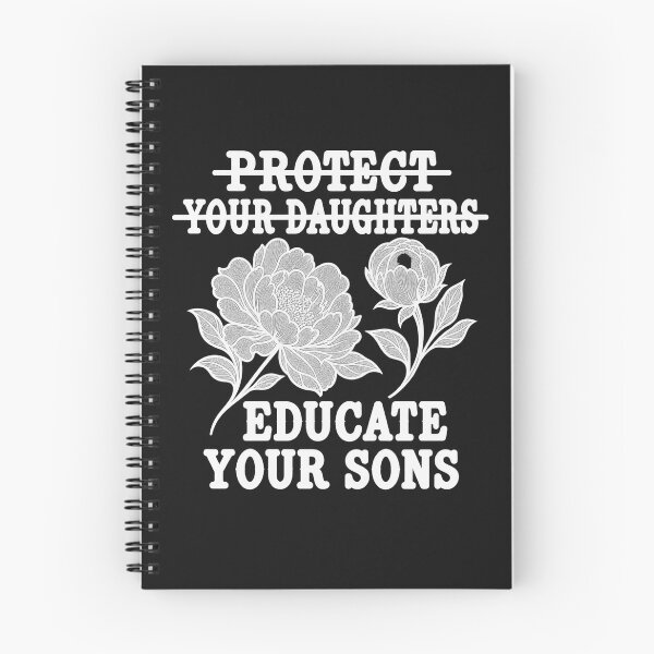 Item preview, Educate Your Sons Feminist Botanical Peony Flower Art designed and sold by CarlaKaise.
