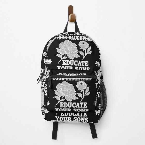 Item preview, Educate Your Sons Feminist Botanical Peony Flower Art designed and sold by CarlaKaise.