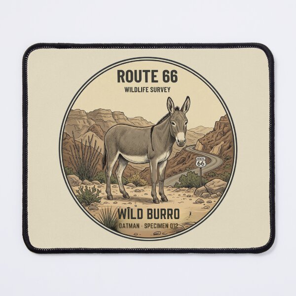 Artikelvorschau, Wildesel-Route-66-Wildtierabzeichen Oatman Arizona Kunst entworfen und verkauft von CalmCapy Co.