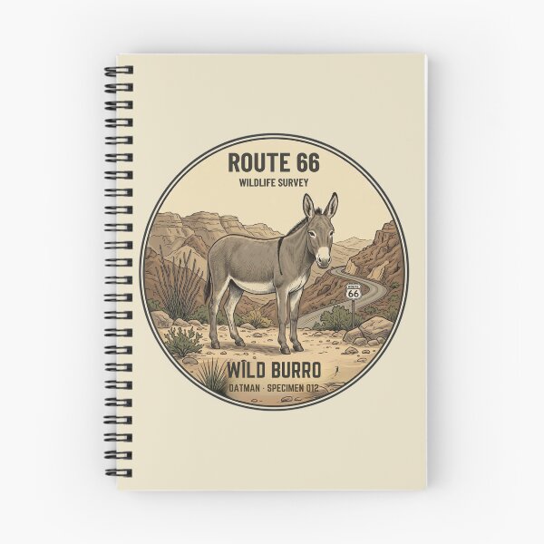 Item preview, Insignia de vida silvestre de la Ruta 66 del Burro Salvaje, Oatman, Arizona Art designed and sold by CalmCapy Co.