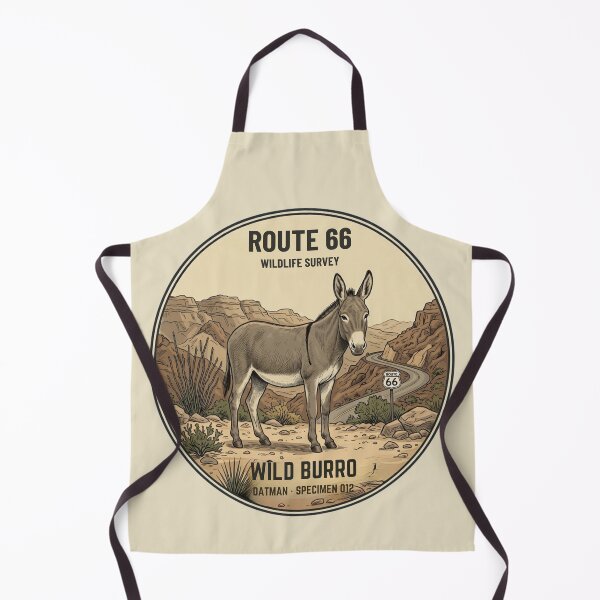 Item preview, Wild Burro Route 66 Wildlife Badge Oatman Arizona Art designed and sold by CalmCapy Co.