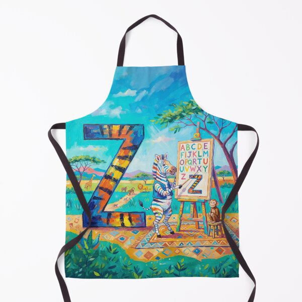 Item preview, Zebra Teaching the Alphabet designed and sold by Home Decor Art.