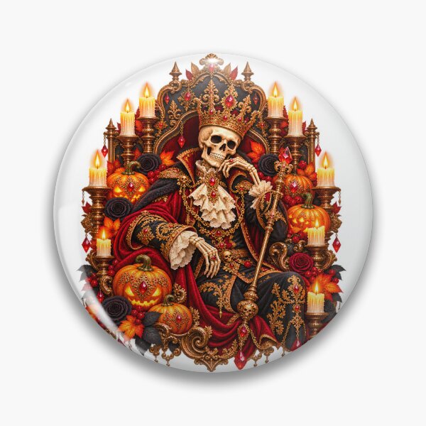 Item preview, Baroque Skeleton Monarch – Victorian Gothic Halloween designed and sold by Clothes With Smiling Animals Walt Gral.