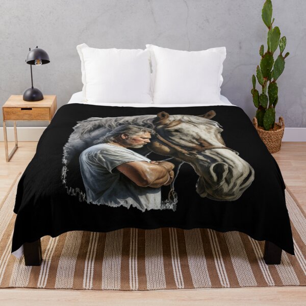 Item preview, Man and Horse Bond Equestrian Friendship Art designed and sold by Apex Designs.