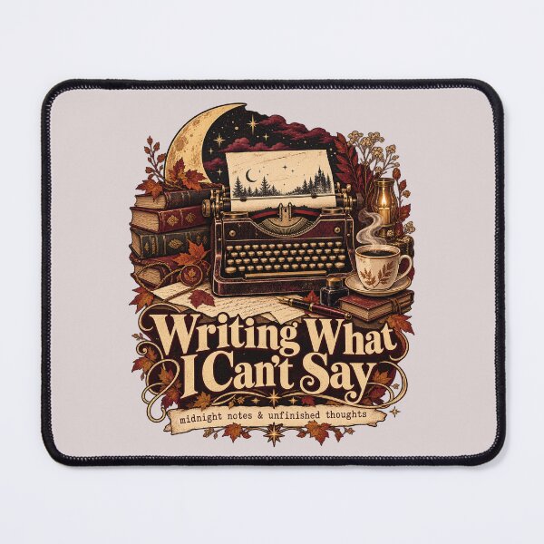 Item preview, Writing What I Can’t Say – Midnight Writer Dark Academia Design designed and sold by i7ssane.