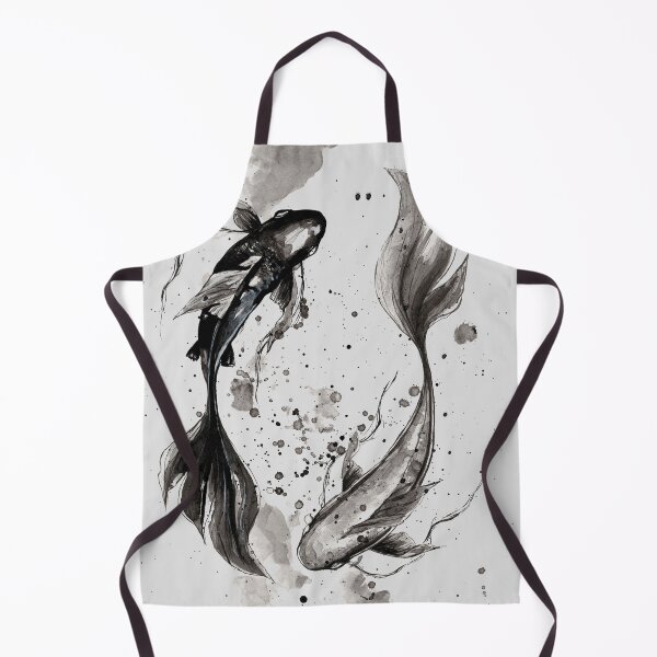 Item preview, EIEN NO KIZUNA | Koi Fish Yin Yang Ink Painting | Japanese Symbolic Art designed and sold by CaroEscalante.