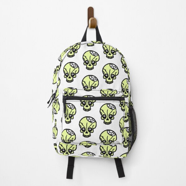 Artikelvorschau, Gelber Glitch-Schädel – Verzerrter Schädel im Vintage-Horror-Stil entworfen und verkauft von AstronautMerch.